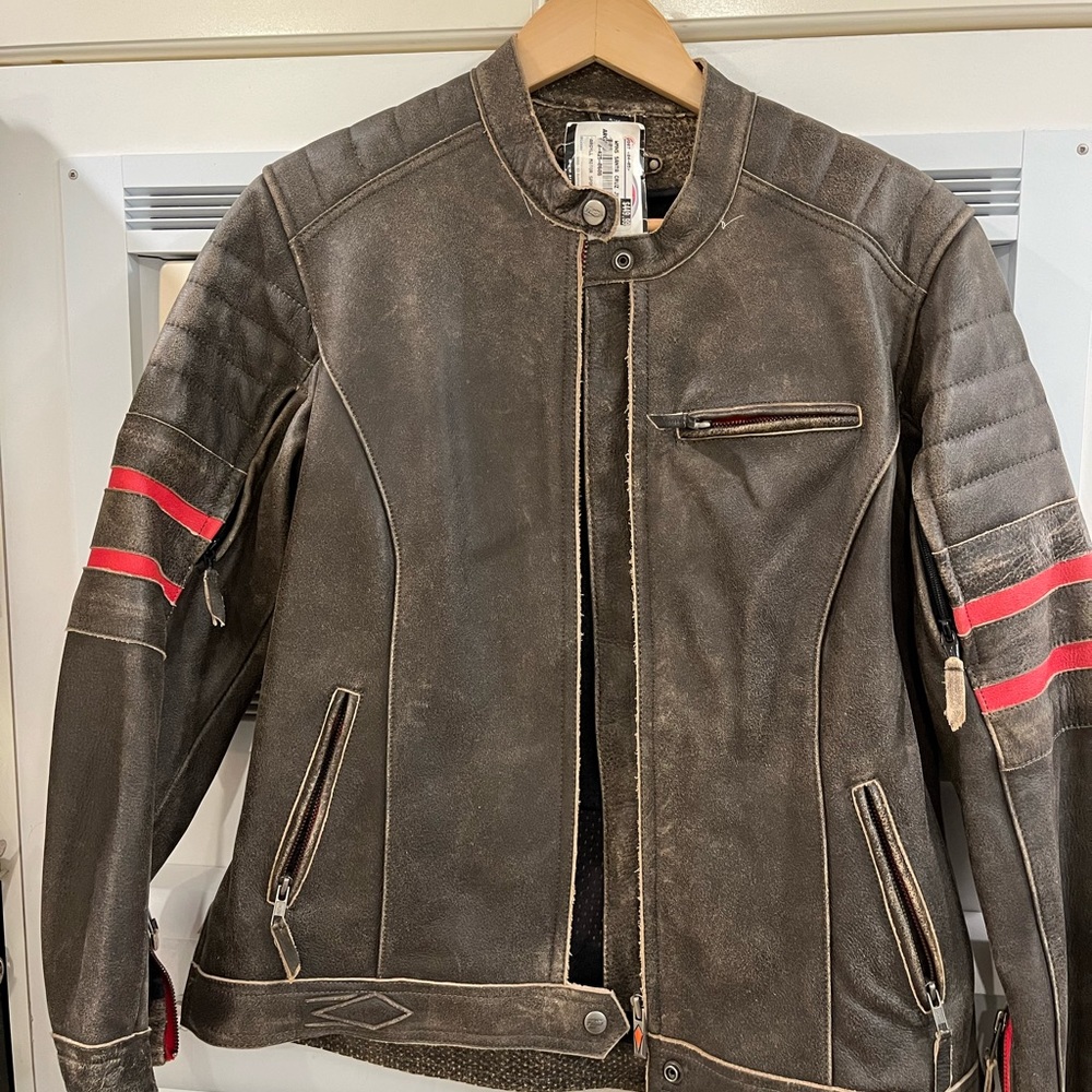 Women’s Leather Motorcycle Jacket New